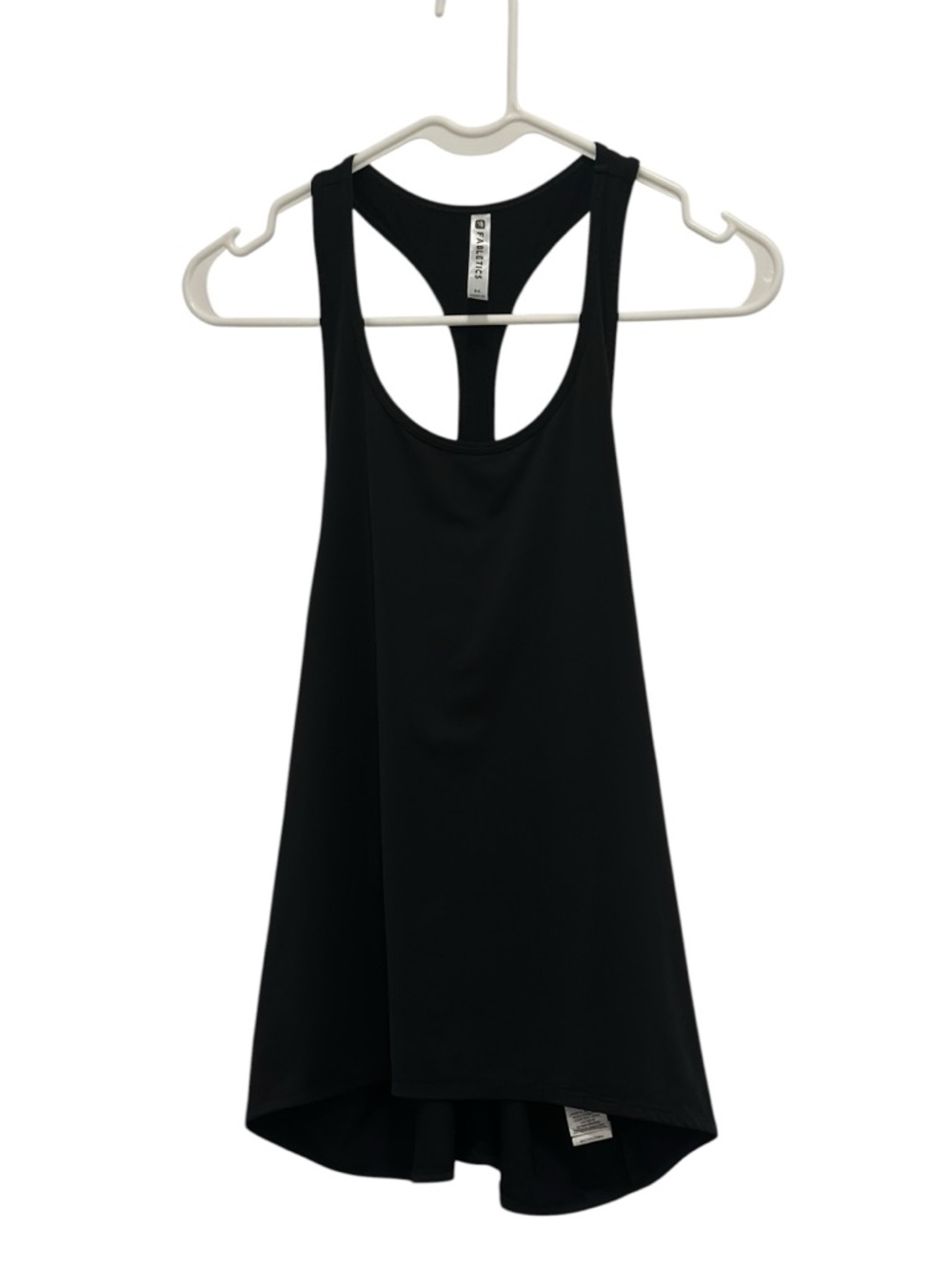 Fabletics Peggy Scoop Neck Racerback Tank Black Medium - Picture 2 of 7